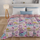 PETTI Artigiani Italiani - Kołdra zimowa, Kołdra zimowa, Prosta kołdra, Dwustronny, Druk monokolorowy i cyfrowy, 100% antyalergiczna mikrofibra, Made in Italy Kołdry i kołdry Naty Shop Princess 160 X 190 Cm
