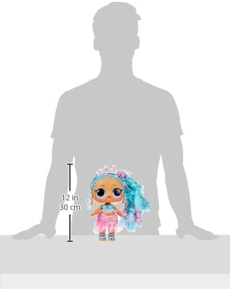 KUPA ŚMIECHU. Niespodzianka! Big Baby Hair Hair Hair – SPLASH QUEEN – 27,94 cm große Puppe mit 14 Überraschungen, Accessoires zum Teilen und echten Haaren – Für Kinder und Sammler ab 4 Jahren