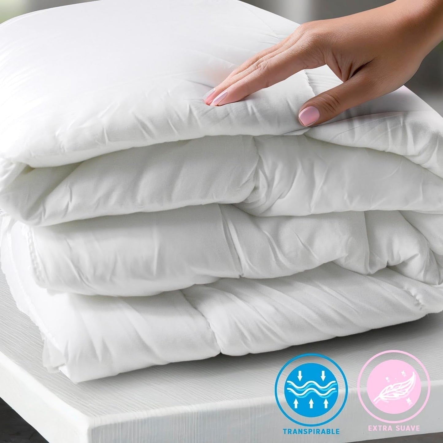 BOHEMIA | Kołdra/ Wypełnienie łóżka 120 cm, kołdra 300 G/M², hipoalergiczne wypełnienie z oddychających włókien przeciwroztoczowych, wyjątkowo miękkie i antybakteryjne wypełnienie, rozmiar 200 X 200 cm Kołdry i kołdry Naty Shop