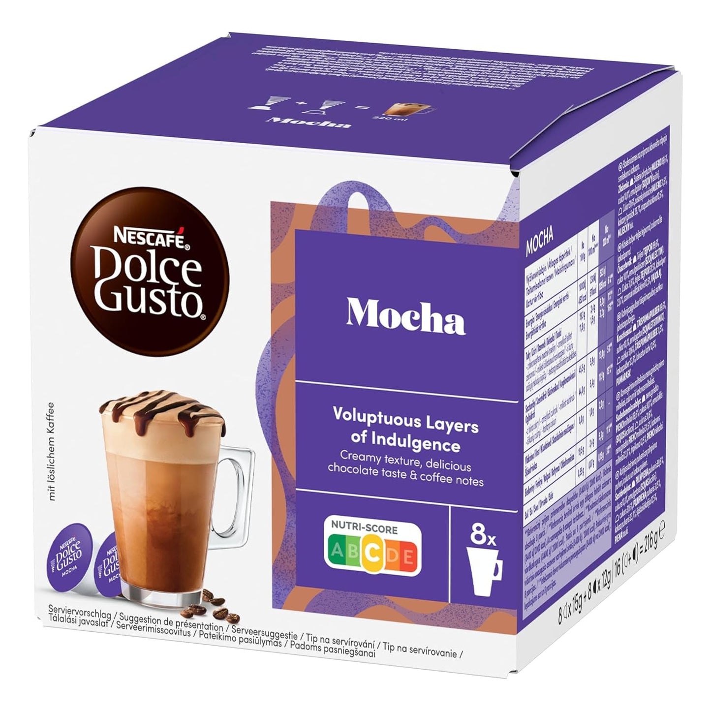 NESCAFÉ DOLCE GUSTO Mocha Kaffeekapseln 3-pak (3 x 16 Kapseln)