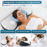 IDEA Poduszka przeciwbólowa szyi Poduszka ortopedyczna z pianki memory Poduszka ergonomiczna poduszka pod szyję zapewniająca optymalne wsparcie Poduszka przeciw chrapaniu Poduszka ortopedyczna do spania na boku, plecach i brzuchu Poduszki ortopedyczne odcinka szyjnego Naty Shop