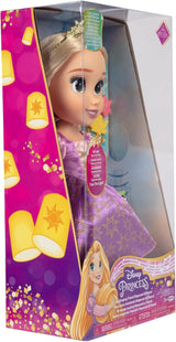 Śpiewająca lalka Disney Princess Roszpunka 35 cm, śpiewa „Widzę światło”, zawiera akcesoria zapewniające więcej zabawy, idealna dla dziewczynek w wieku 3 lat i więcej, fioletowa