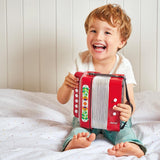 Janod - Akordeon Gioia - Instrument muzyczny dla dzieci - Odgrywanie ról i wczesna edukacja muzyczna - Z paskiem - Od 3 lat, J07654 Jucarii Bebe Naty Shop