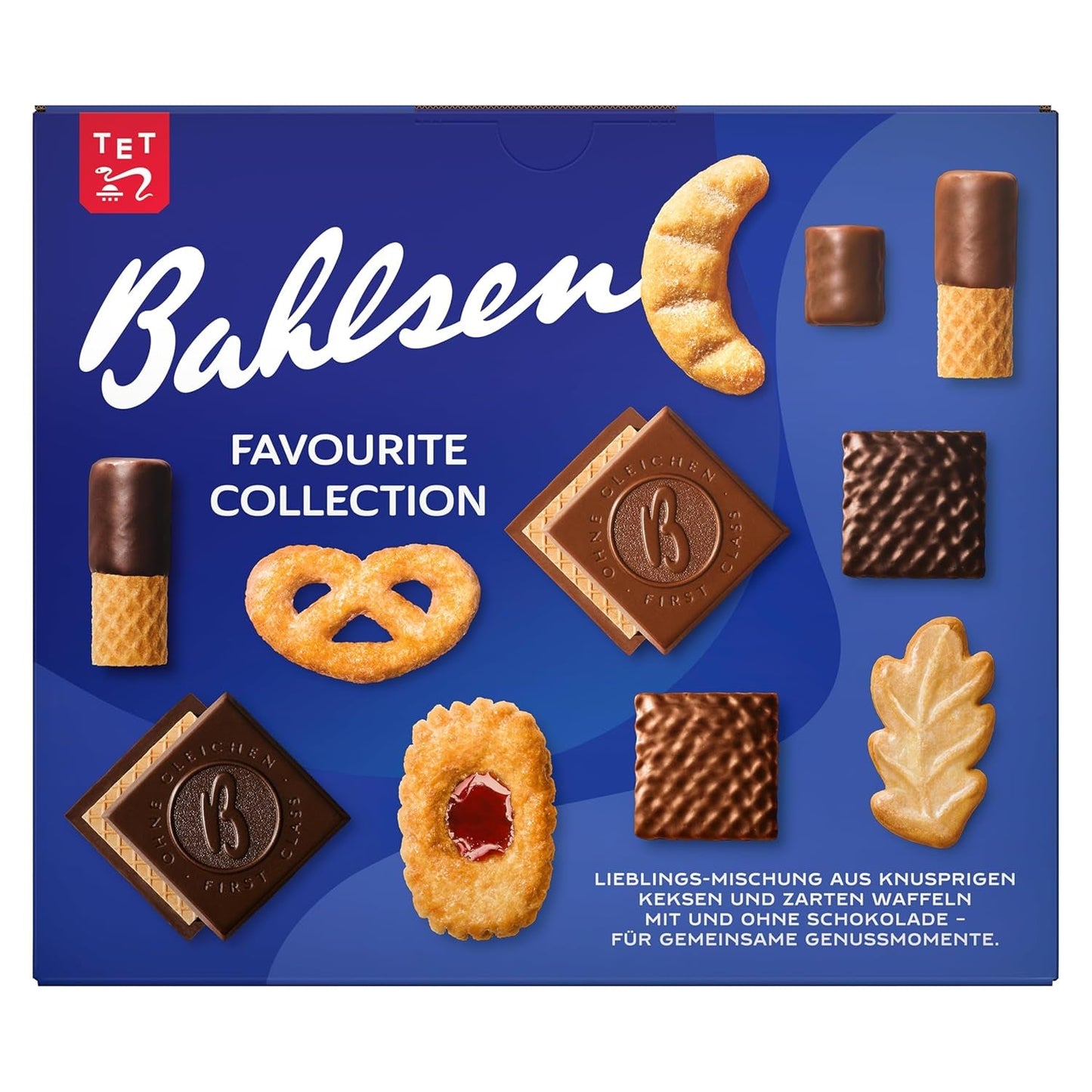 Bahlsen Favourite Collection XL 1 opakowanie chrupiącego ciasta i wafli z mleczną i ciemną czekoladą (8 x 227 g/ 1816 g)