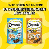 DREAMIES SHAKE UPS Multiwitaminowe przysmaki z owoców morza dla kotów w porcjowanych saszetkach - 55g (6 saszetek)