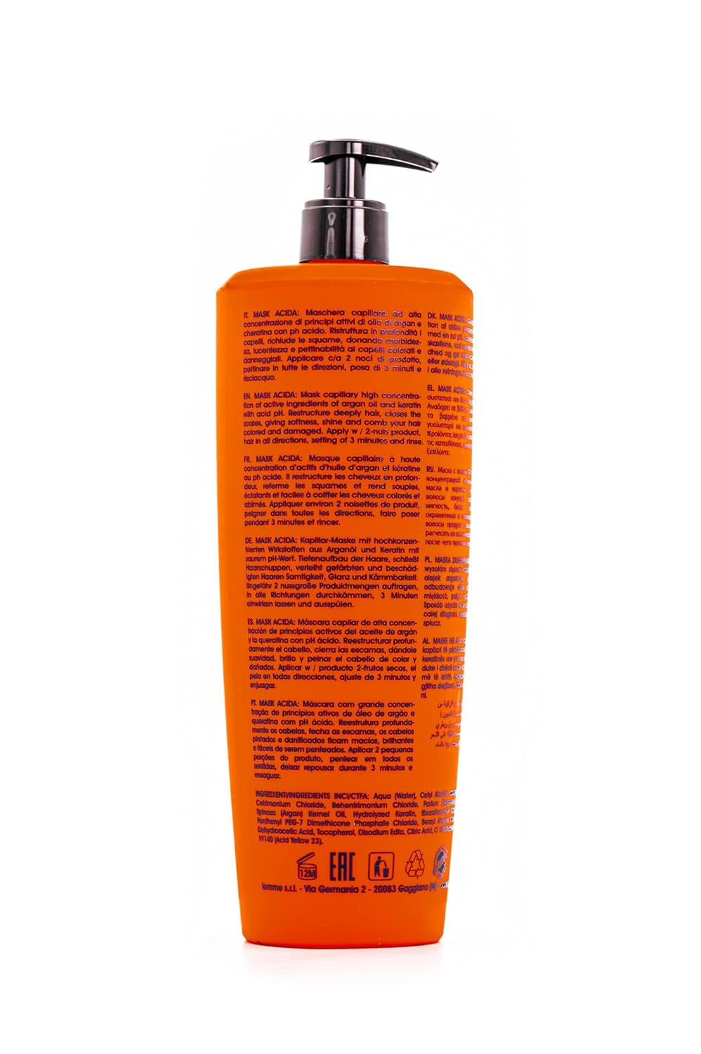 After Color Mask - intensywna pielęgnacja włosów farbowanych, 1000 ml, chroni i pielęgnuje włosy farbowane, nadaje połysk, nawilżenie i elastyczność, bez silikonu, wegańska, fryzjerska maska do włosów Naty Shop