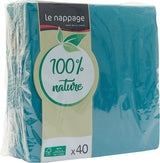 - Serwetki papierowe Tex Touch - Czarne - Serwetki z certyfikatem Fsc® - Nadające się do recyklingu i biodegradowalne - Zestaw 40 dużych czarnych serwetek 38 x 38 cm