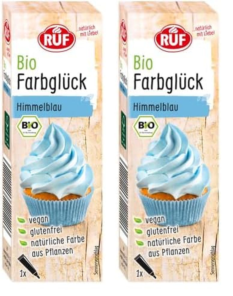 RUF organiczny barwnik spożywczy wata cukrowa różowa z syropem z agawy do barwienia lukru i dekoracji ciast, bezglutenowy i wegański, 1 x 25g