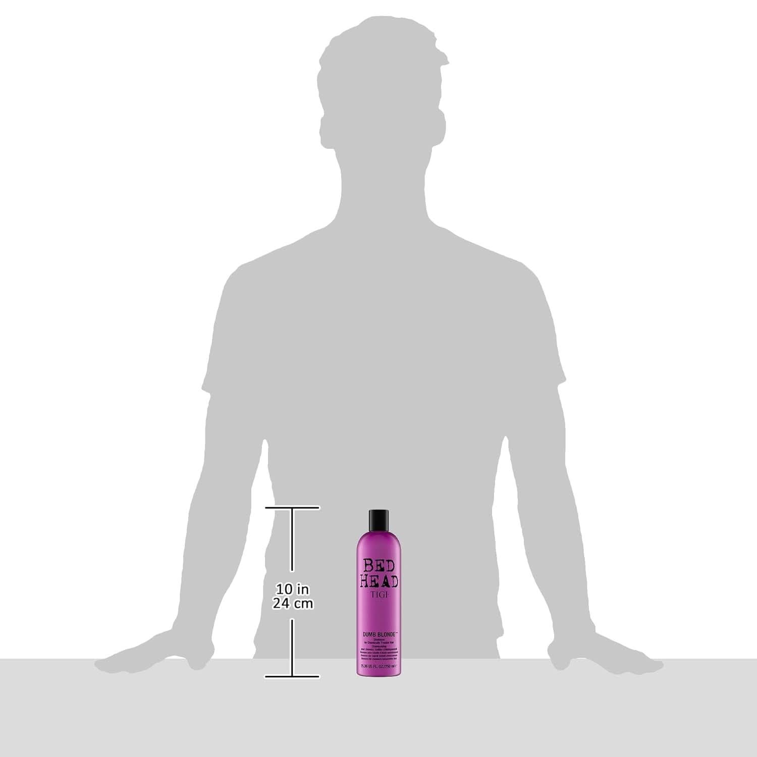 Bed Head marki TIGI Dumb Blonde, szampon do włosów po zabiegach chemicznych, 750 ml Prysznic i kąpiel Naty Shop