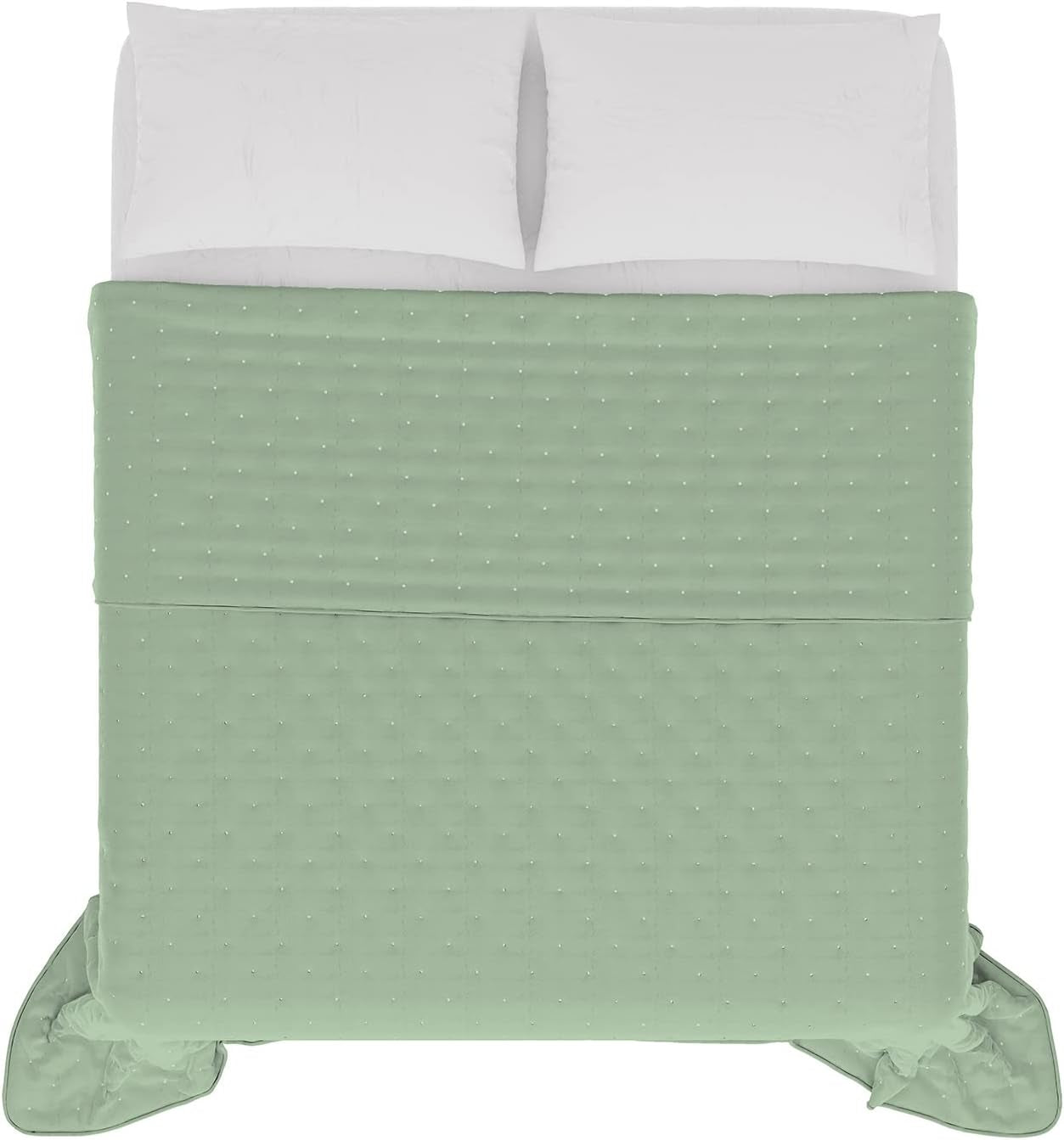 Pościel włoska Koc letni CHIC mikrofibra DOUBLE 250X250Cm jasnozielony Kołdry i kołdry Naty Shop Jasnozielony Double 250X250Cm