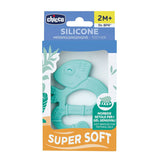 Chicco Soft&Clean gryzak jaszczurka, niebieska, 2M+