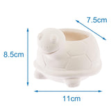 Ceramiczne donice Baker Ross FX594 Turtle - opakowanie 2 sztuk. Pomaluj własną doniczkę