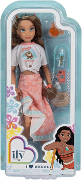 Lalka Vaiana z akcesoriami, 29 cm, 13 punktów artykulacji, na oficjalnej licencji Jakks Pacific. W komplecie z akcesoriami, które można łączyć i błyszczącym pierścionkiem Mickey!