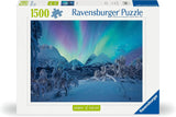 Ravensburger Puzzle 12000802 - Wenn Die Nordlichter Tanzen - 1500 elementów puzzle dla dorosłych od 14 lat Puzzle Naty Shop