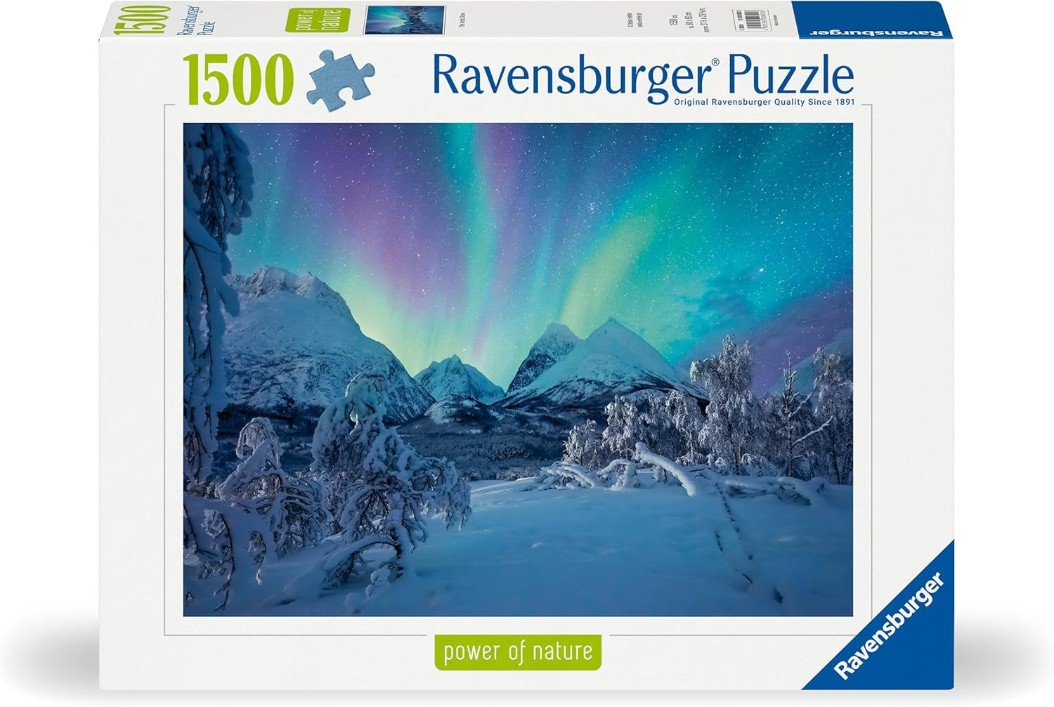 Ravensburger Puzzle 12000802 - Wenn Die Nordlichter Tanzen - 1500 elementów puzzle dla dorosłych od 14 lat Puzzle Naty Shop