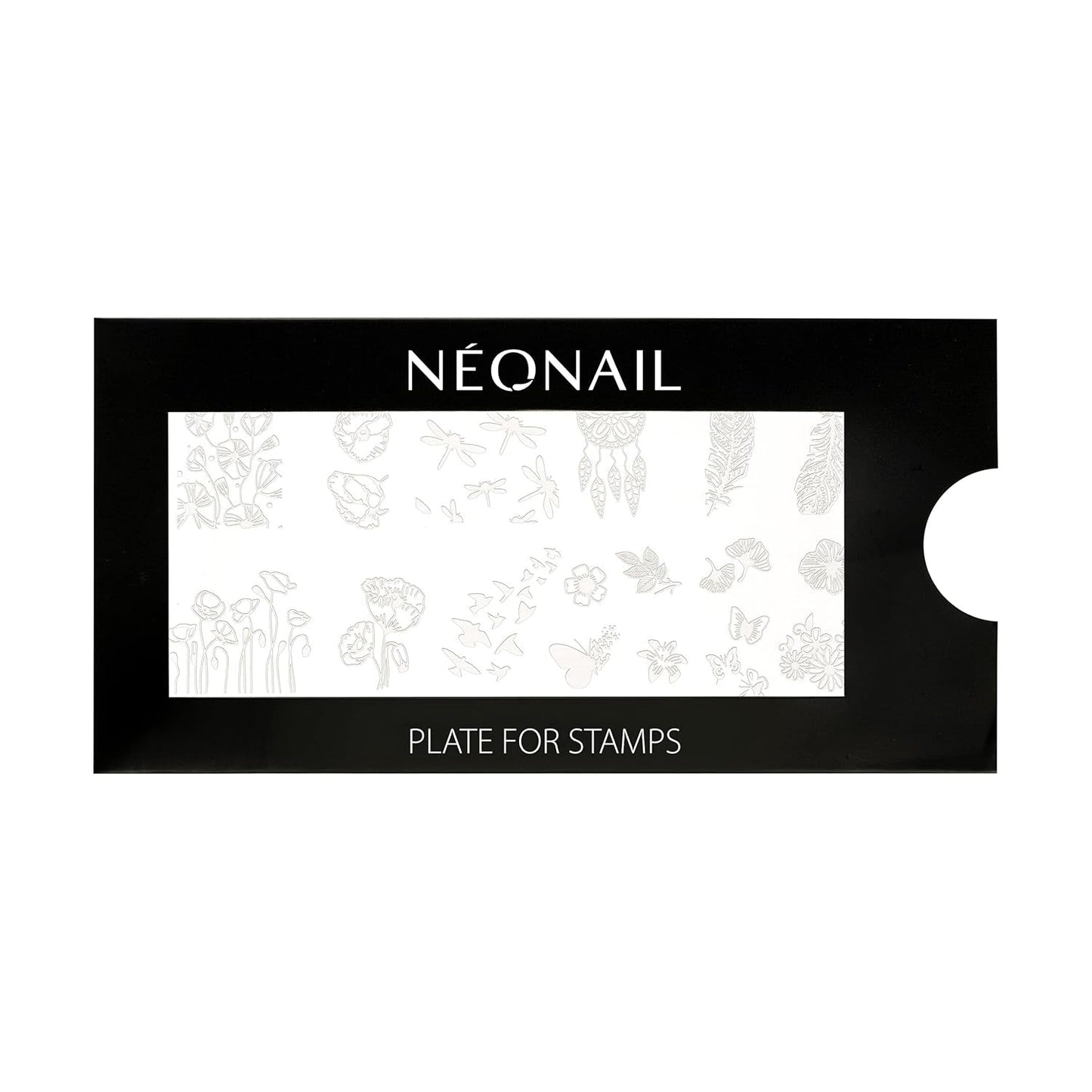 NÉONAIL Nagel Stempel Mit Schaber - Nägel Selber Machen - Stempel do zdobienia paznokci - Nageldesign Für Nagel Schablone - French Nails Stempel - Silikon Nagelstempel