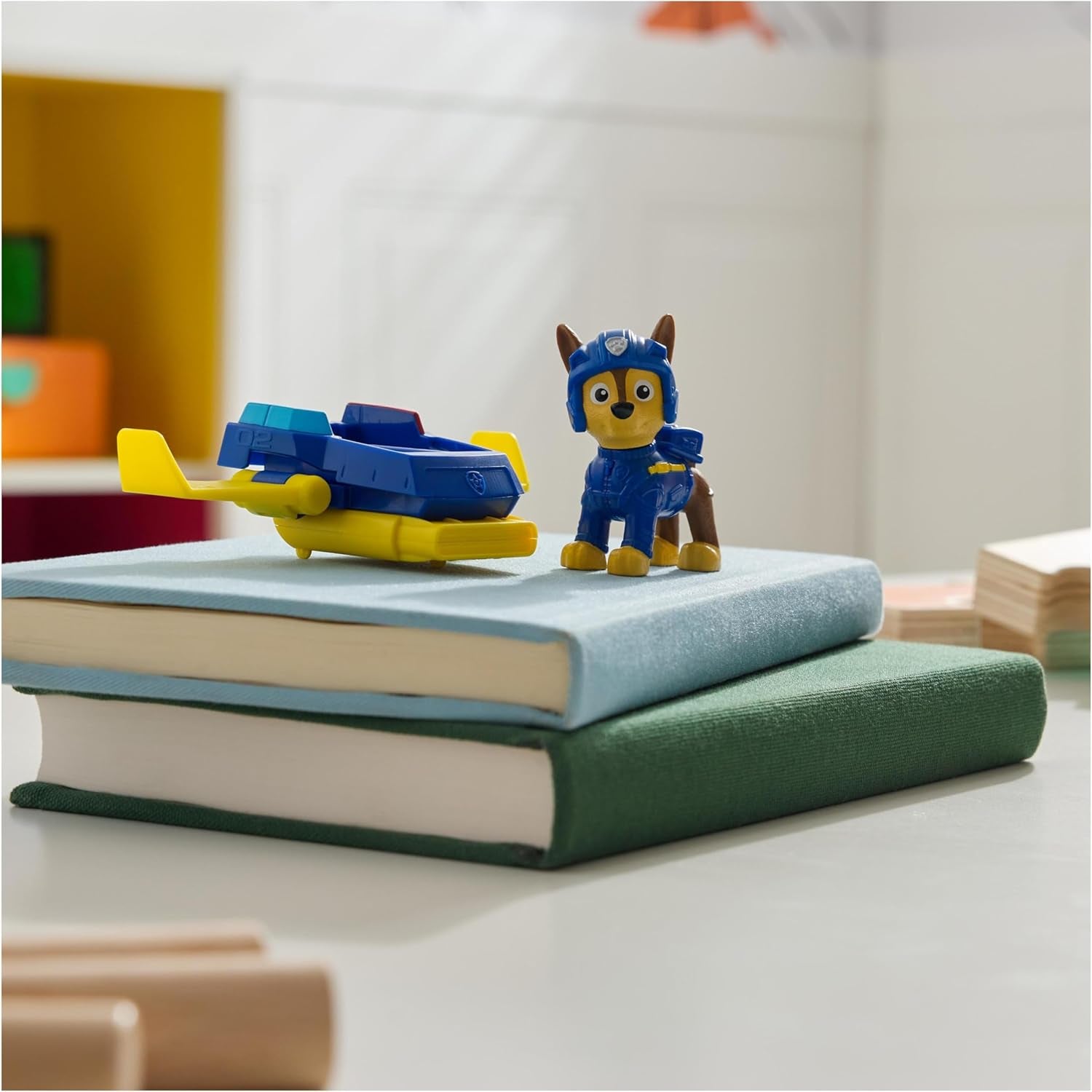 PAW PATROL Chase Action Pup Mini samolot ratowniczy ze składanymi skrzydłami Zabawka dla dzieci w wieku 3 lat Figurki Naty Shop