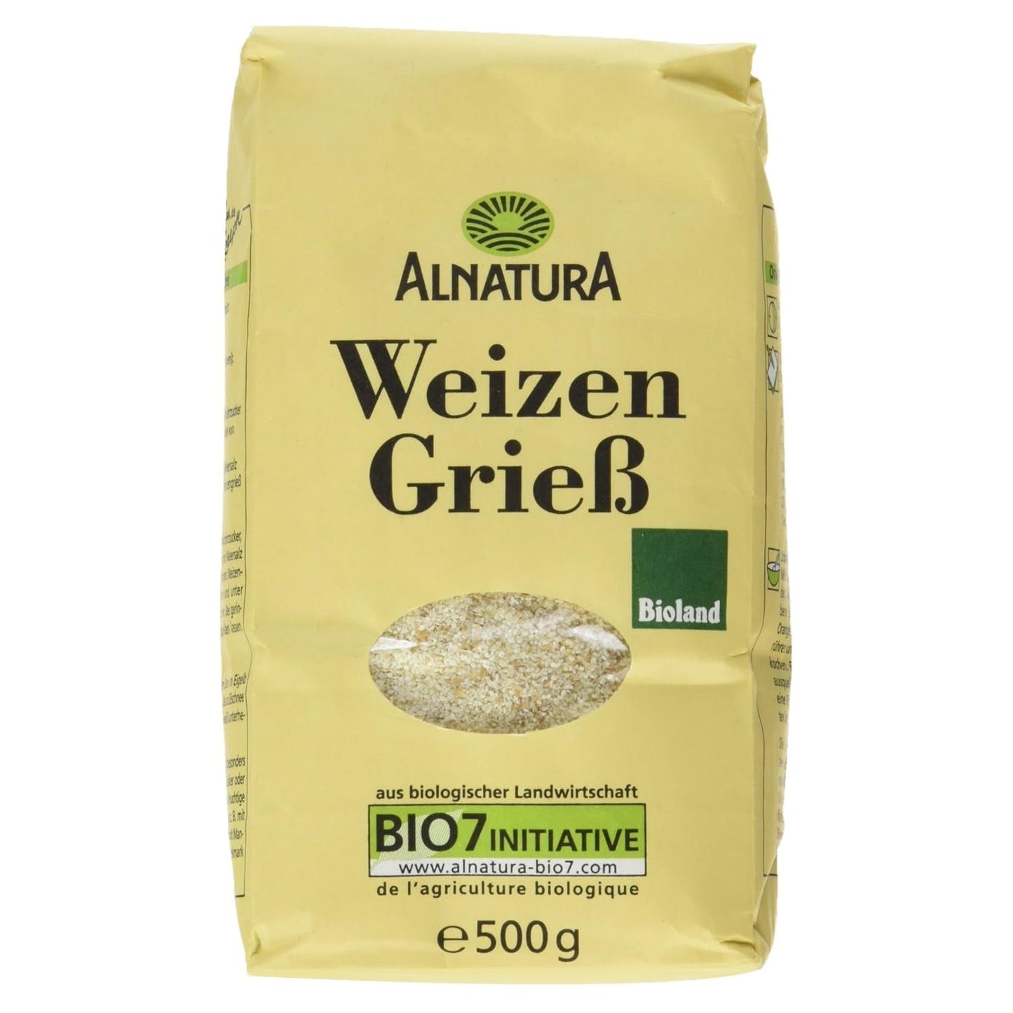 Ekologiczna semolina pszenna 500g (opakowanie może się różnić)