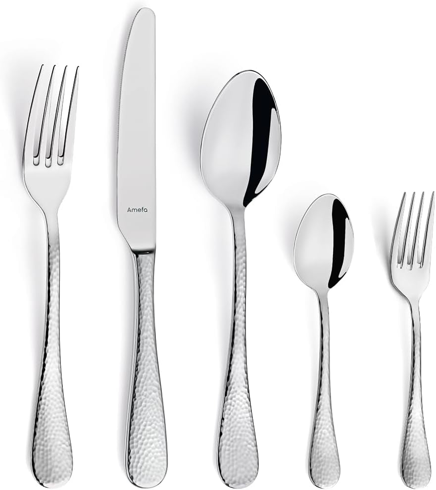 Zestaw sztućców Amefa Sierra dla 6 osób | 24-częściowa kuchnia ze stali nierdzewnej 18/10 Naty Shop 30-Teilig / 6 Personen