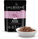 Mokra karma dla kotów Catz Finefood Purrrr Sheep Monoprotein no. 113, dla kotów z wrażliwym układem trawiennym, zawartość mięsa 70%, 16 saszetek po 85 g