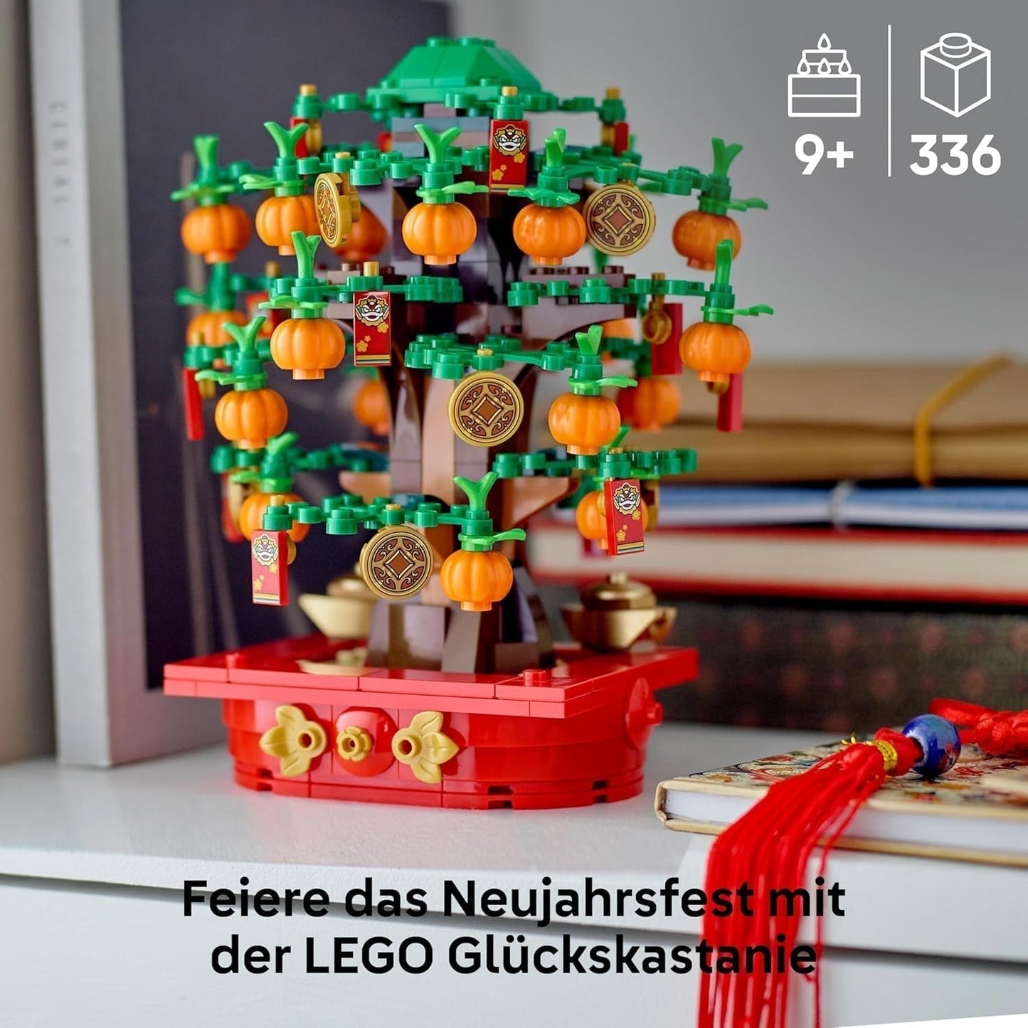LEGO Kasztan Dzwonnik, zestaw do budowania dla 9 lat, prezent na Księżycowy Nowy Rok dla chłopców i dziewcząt, zestaw do odgrywania ról, dekoracje świąteczne, dekoracje domu, dekoracje stołu 40648 Zestawy do budowania Besuche w sklepie LEGO