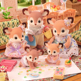 Sylvanian Families 5800 bliźniaków jeleni, zestaw figurek zwierząt, figurki zwierząt leśnych, zabawka dla dzieci w wieku od 3 lat