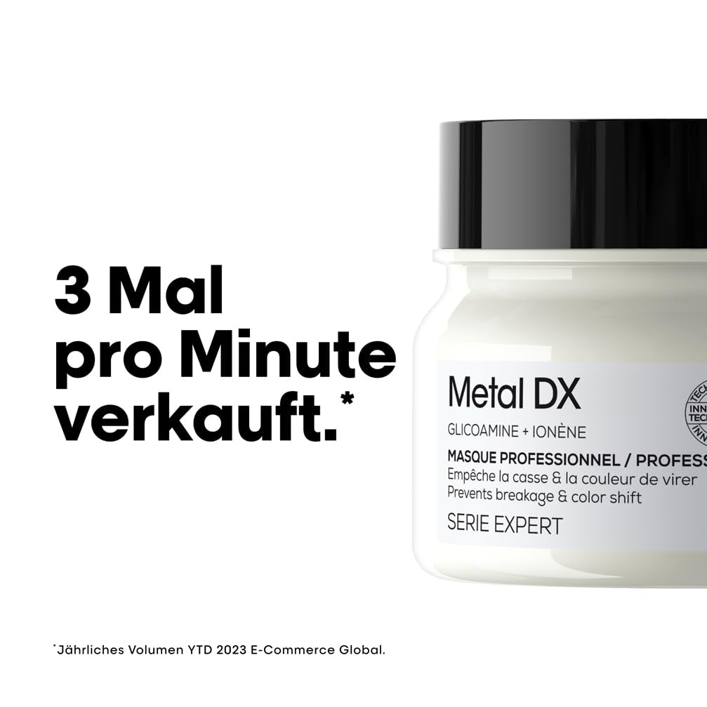 L'Oréal Professionnel Do włosów farbowanych, Promienne kolory i połysk, Seria Expert, Maska do włosów Metal DX Naty Shop