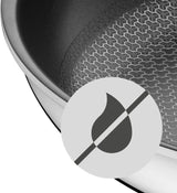 Patelnia indukcyjna WMF Profi Resist 24 cm, materiał z wielowarstwową powłoką, struktura plastra miodu, uchwyt ze stali nierdzewnej, garnki i patelnie żaroodporne Naty Shop