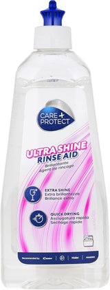 CARE + PROTECT- Extra Shine Uniwersalny nabłyszczacz do zmywarek / Do wszystkich zmywarek / Szybkoschnący / 500 ml Detergenty kuchenne Naty Shop Uniwersalny nabłyszczacz