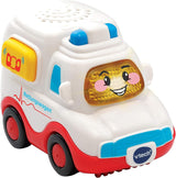 Vtech TUT TUT Baby Flitzer - Ambulans - Autko z muzyką, przyciskiem świetlnym, ciekawymi zdaniami i dźwiękami - Dla dzieci w wieku 1-5 lat, 8,8 x 5,5 x 7 cm Bebe Toys Naty Shop Domyślny tytuł