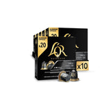L'OR Espresso Kaffeekapseln Onyx | Intensywność 12 | 200 kompatybilnych kapsułek Nespresso (R)* — wyłącznie dla Amazon