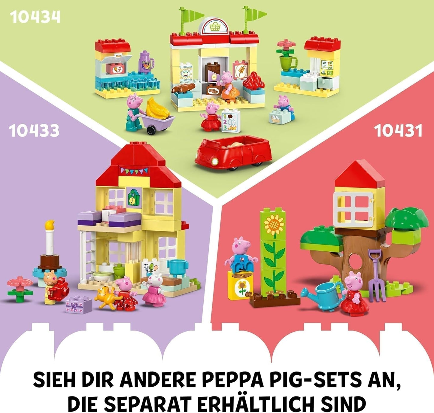 LEGO DUPLO Wycieczka łodzią Peppy: zestaw zabawkowej łodzi do budowania i przebudowy z 2 figurkami, kreatywna zabawka, pomysł na prezent dla 2-latków, chłopców i dziewcząt 10432 Zestawy do budowania Besuche den LEGO-Store