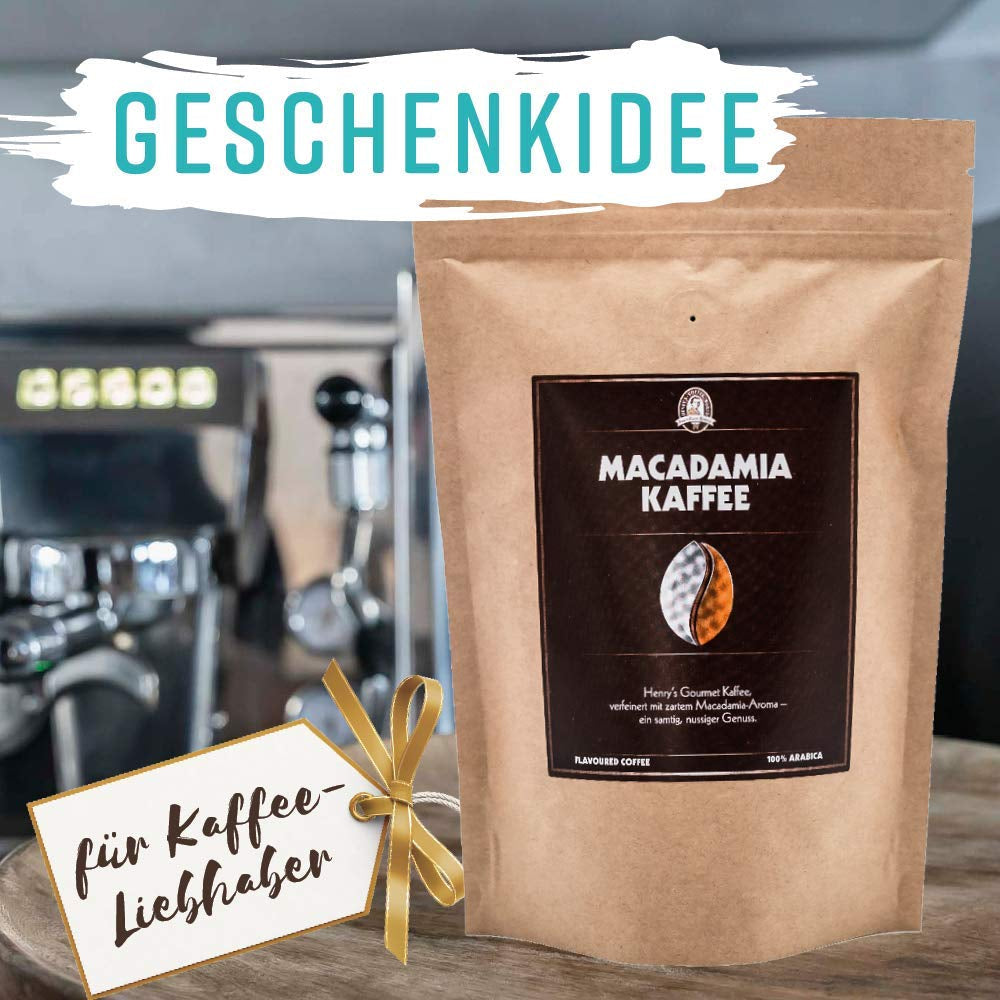 Henry's Macadamia Coffee 1000g - nasza wyrafinowana kawa dla smakoszy o najlepszych smakach - palona ręcznie - ziarna kawy premium
