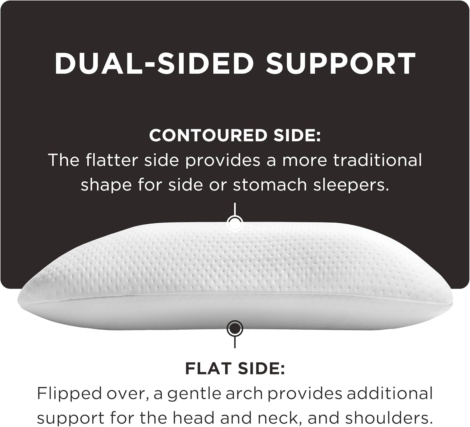 Poduszka TEMPUR-PEDIC Symfonia Z pianki memory, Luksusowa, Miękka, Standardowa, Biała Poduszki standardowe Naty Shop