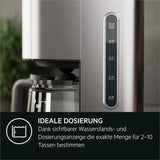 Ekspres AEG Deli 5, 1,5 l, programowalny timer, funkcja utrzymywania ciepła, wyłącznik bezpieczeństwa, wskaźnik poziomu wody, optymalne dozowanie, funkcja zapobiegająca kapaniu, stal nierdzewna, CM5-1-6ST