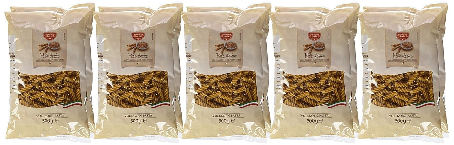 Makaron razowy, spirale, opakowanie 10 szt. (10 x 500 g)