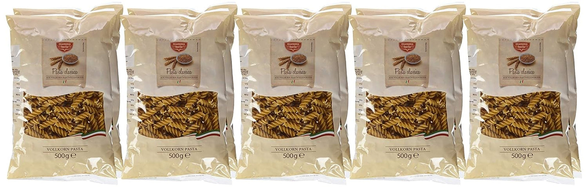 Makaron razowy, spirale, opakowanie 10 szt. (10 x 500 g)