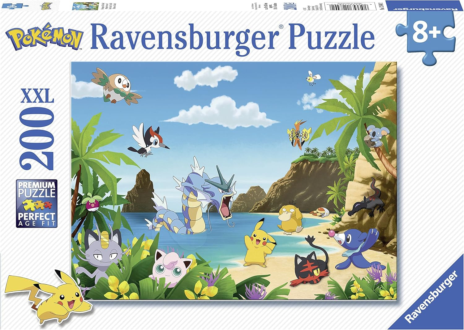 Puzzle dla dzieci Ravensburger - 12840 Złap je wszystkie! - Układanka Pokémon dla dzieci od 8 lat, zawierająca 200 elementów w formacie XXL. Puzzle Naty Shop Default