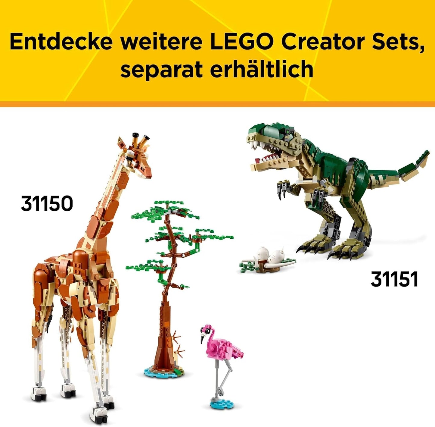 LEGO Creator 3w1 Zielony smok - Zabawka - Możliwość przekształcenia w węża morskiego lub feniksa - Zabawka do budowania zwierząt dla dzieci - Prezent dla chłopców i dziewcząt od 9 lat 31161 Zestawy do budowania Besuche den LEGO-Store