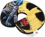 DC Comics Miękka poduszka podróżna Batman na szyję Bezpieczeństwo dziecka Komfort Superbohater Człowiek-nietoperz, Cuscino Da Viaggio Auto, Jasnoniebieski, Jeden rozmiar Poduszki podróżne Naty Shop