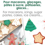 Scrapcooking - zestaw 3 sproszkowanych świątecznych barwników spożywczych - czerwony, zielony, złoty - jadalny barwnik spożywczy do pieczenia, ciast, ciastek, ciastek, ciasta, kremówki - dekoracje świąteczne - 4018
