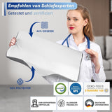 Poduszka przeciwbólowa szyi, ergonomiczna ortopedyczna poduszka pod szyję, boczna poduszka brzuszna z pianki memory, poduszka przeciw chrapaniu dla mężczyzn i kobiet (62 * 34,5 * 12/8 CM) Poduszki ortopedyczne na szyję Naty Shop