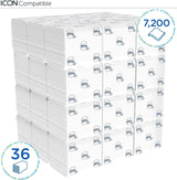 Papier toaletowy Kleenex w jednym arkuszu 8408, 2-warstwowy papier toaletowy w opakowaniach zbiorczych, wykonany z papieru z certyfikatem Fsc, 36 opakowań x 200 arkuszy (7200 arkuszy)