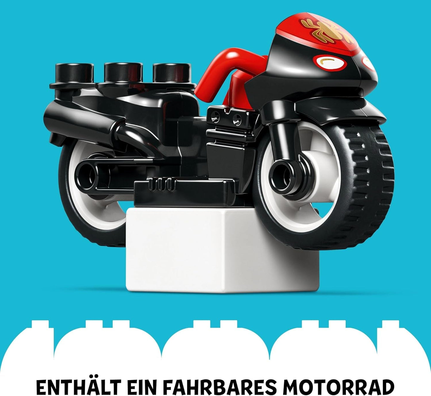 LEGO DUPLO Marvel Spins Motocyklowa przygoda, zestaw fantasy do serialu telewizyjnego Spiderman i jego super przyjaciele, zabawka edukacyjna do budowania i przebudowy dla dzieci w wieku od 2 lat 10424 Zestawy do budowania Besuche den LEGO-Store