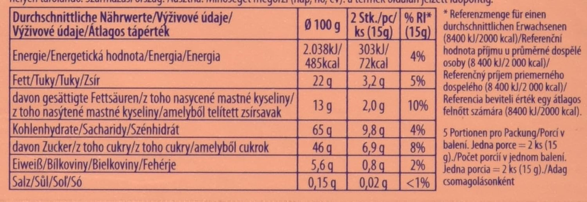 Gofry neapolitańskie, 75 g