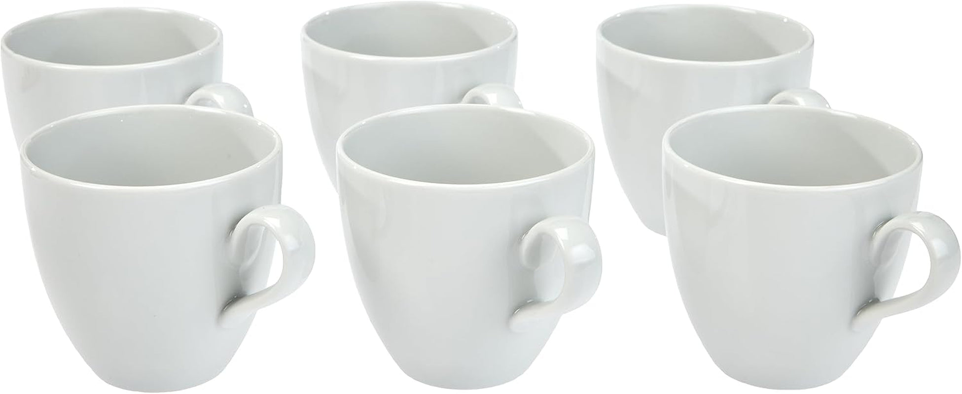 Alessi SG53/87 'Mami' Kaffee-Obertasse 6 Stück aus biały Porzellan 8,0 cm Durchmesser