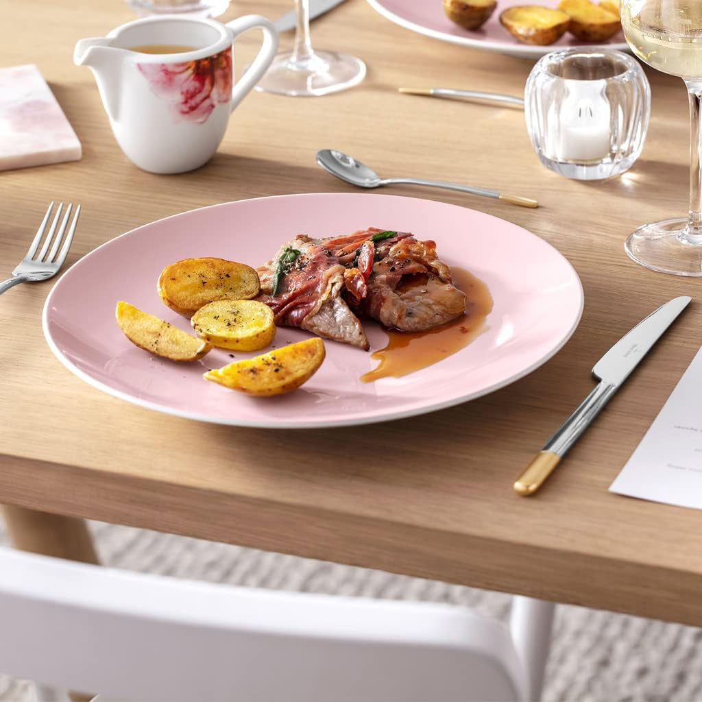 Villeroy & Boch - Kubek na mleko Rose Garden, 280 ml, Premium Porcelain, biały/różowy