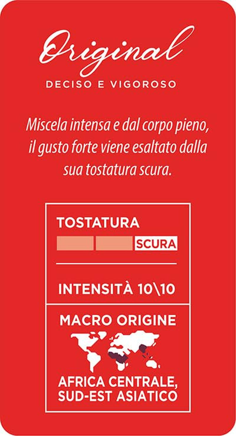 Caffè Mauro Torrefazione Kaffee Kompostierbare Pods, Recyclebare Verpackung, Original Mischung - 100 stück - Intensität 10/10 - Kompatybilny z podkładkami papierowymi ESE System 44 mm