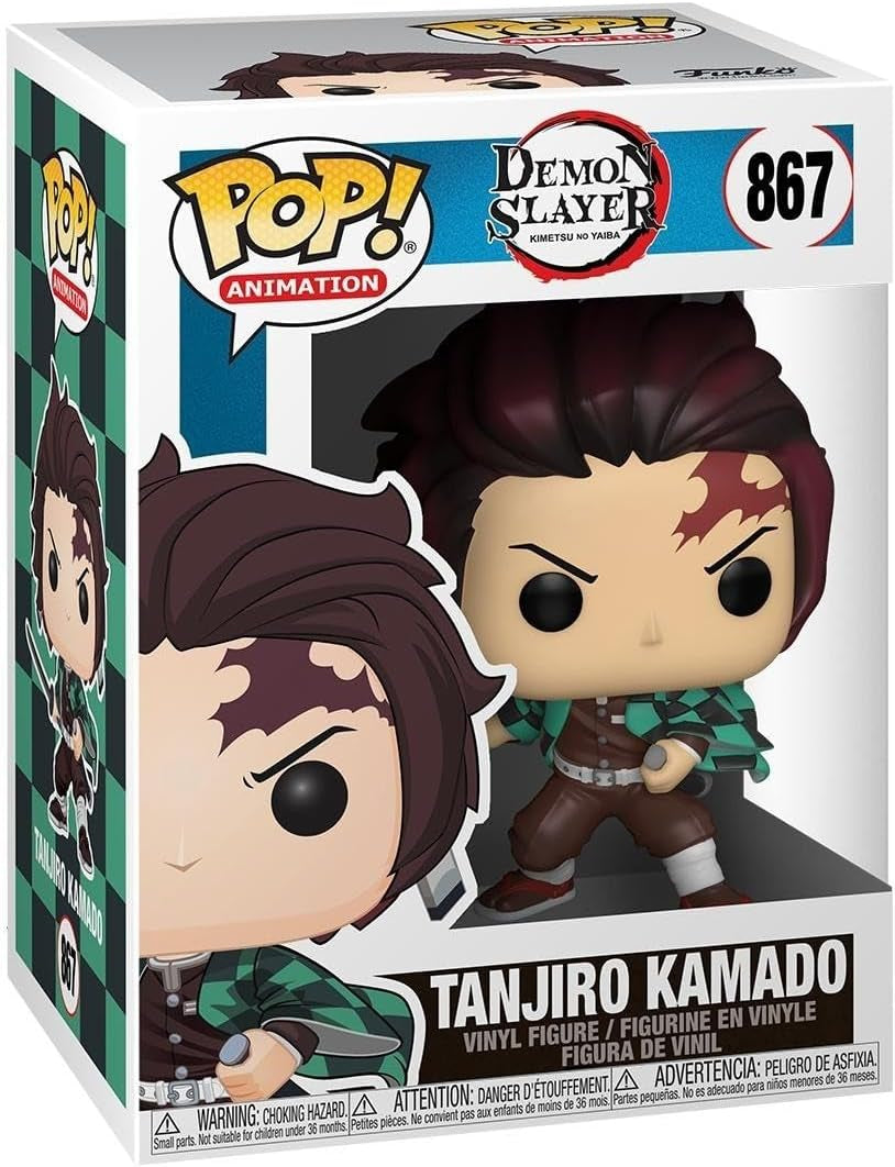 Funko Pop! Animacja: Demon Slayer - Tanjiro Kamado - winylowa figurka kolekcjonerska - pomysł na prezent - oficjalny towar - zabawki dla dzieci i dorosłych - fani anime - figurka-model kolekcjonerski Naty Shop Tanjiro Kamado