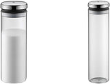 WMF Depot Szklany słoik do przechowywania 1,5 l, wysokość 28,5 cm Słoik do przechowywania z pokrywką i Depot Szklany słoik do przechowywania 2 l, wysokość 36 cm Słoik do przechowywania z pokrywką Pudełka do przechowywania żywności Naty Shop 2 l szklany słoik